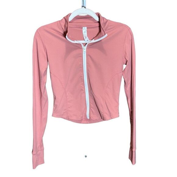 Women Sports Running Long-sleeved Standing-collar Zipper Fast-drying top Sz M co - Picture 5 of 9